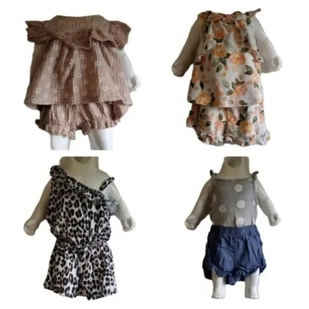 Girls Outfits 18 Months Jumper Romper Shorts Tops Summer Sets BUNDLE LOT